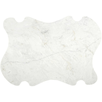 Liona White Marble And Acacia Wood Coffee Table