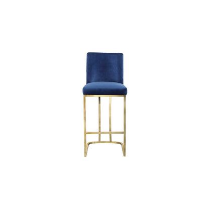 Heidi Navy Velvet Stool