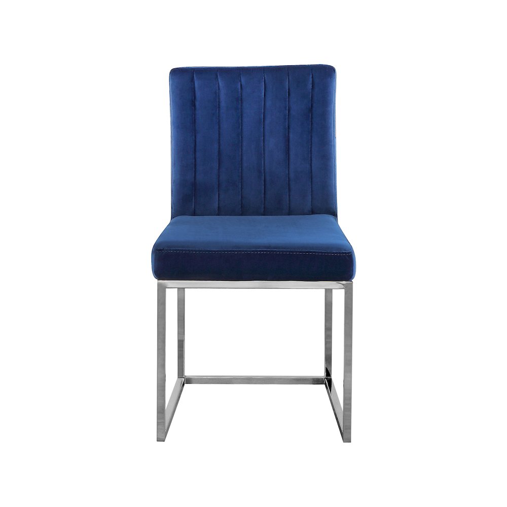 Giselle Navy Velvet Dining Chair, Set of 2