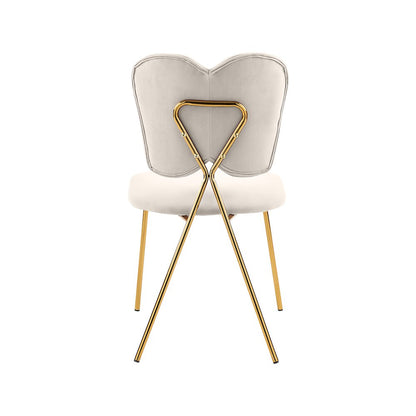 Angel Cream Velvet Dining Chair, Set of 2