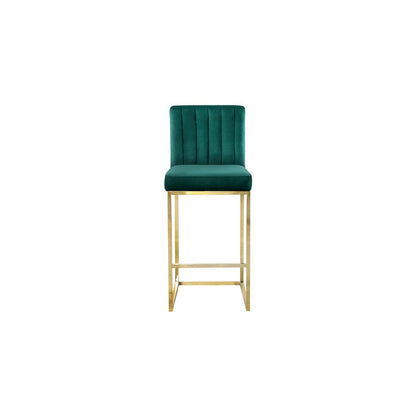 Giselle Green Velvet Stool