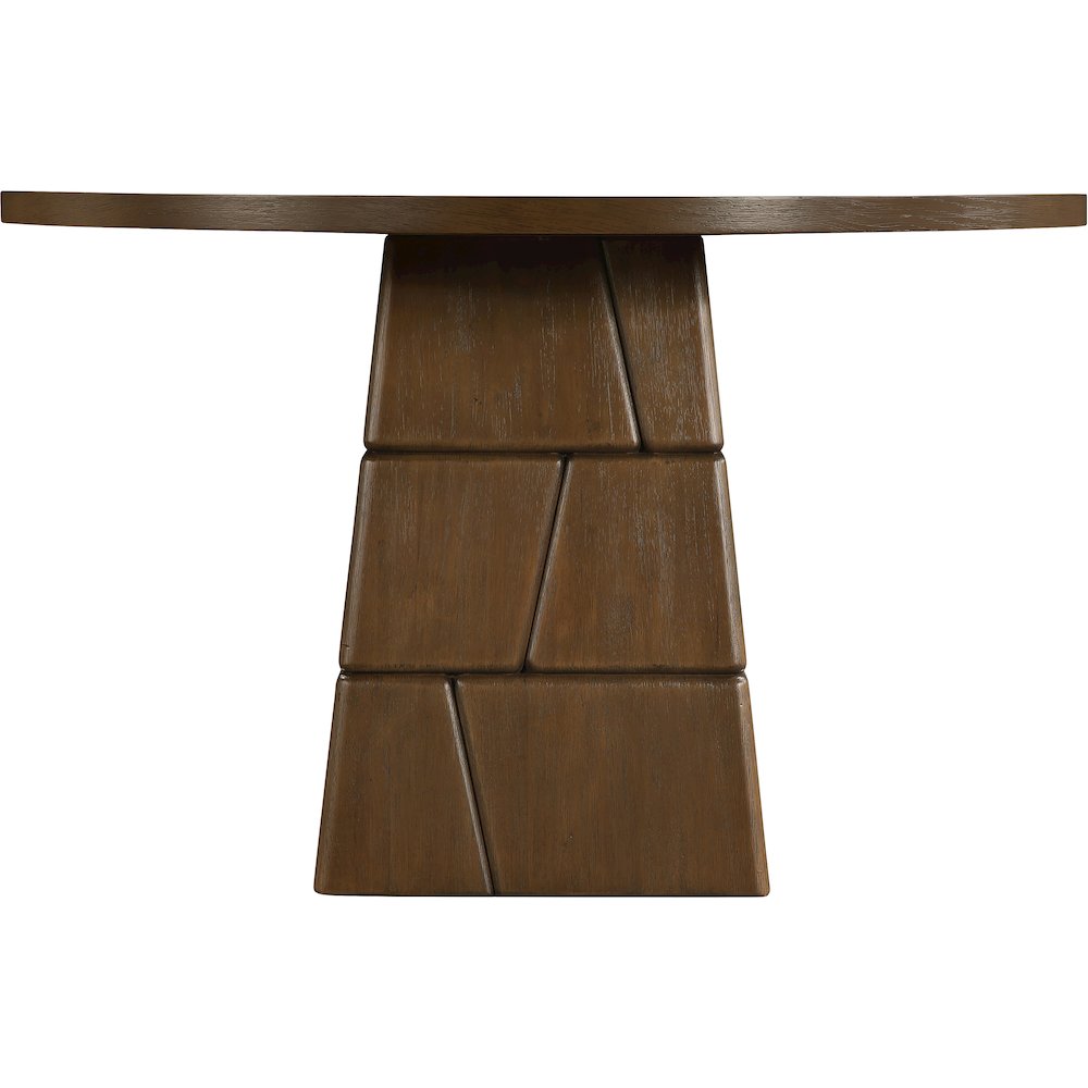 Tavio 48" Brown Walnut Oak Veneer And Solid Wood Dining Table