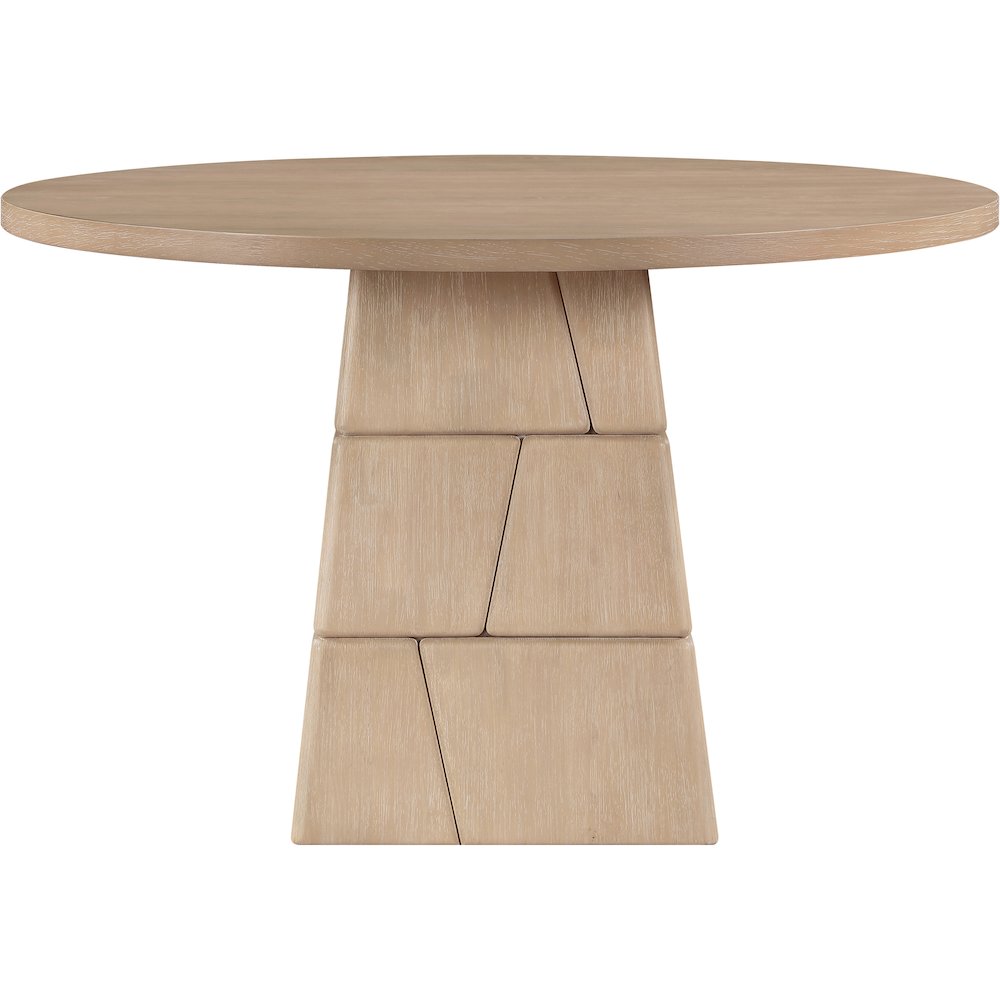 Tavio 48" Natural Oak Veneer And Solid Wood Dining Table