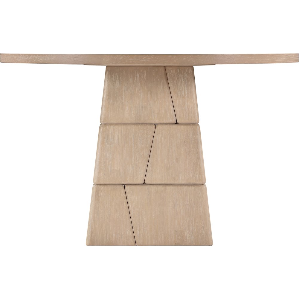 Tavio 48" Natural Oak Veneer And Solid Wood Dining Table