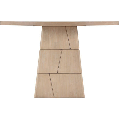 Tavio 48" Natural Oak Veneer And Solid Wood Dining Table