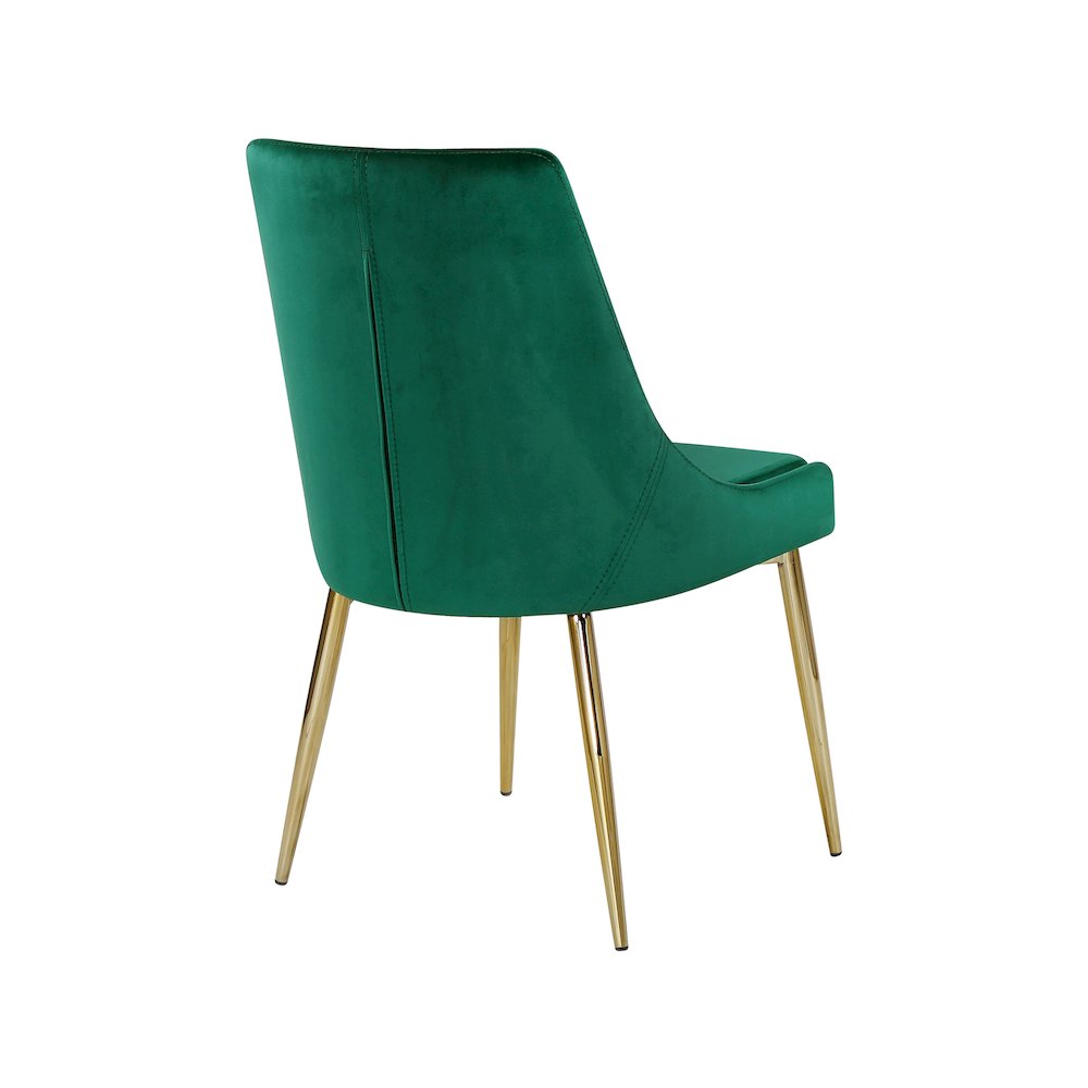 Karina Green Velvet Dining Chair, Set of 2