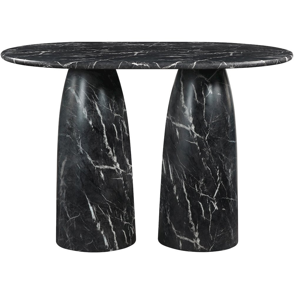 Cosenza Black Concrete Indoor/Outdoor Bar Table (3 Boxes)
