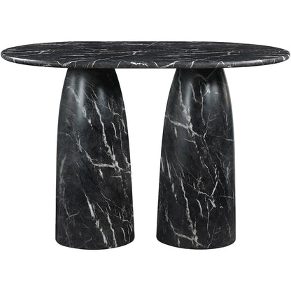 Cosenza Black Concrete Indoor/Outdoor Bar Table (3 Boxes)