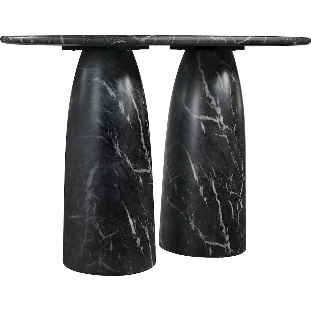 Cosenza Black Concrete Indoor/Outdoor Bar Table (3 Boxes)