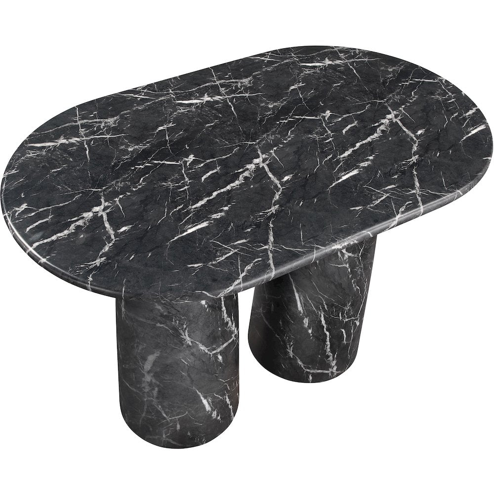 Cosenza Black Concrete Indoor/Outdoor Bar Table (3 Boxes)