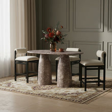 Cosenza Brown Concrete Indoor/Outdoor Bar Table (3 Boxes)