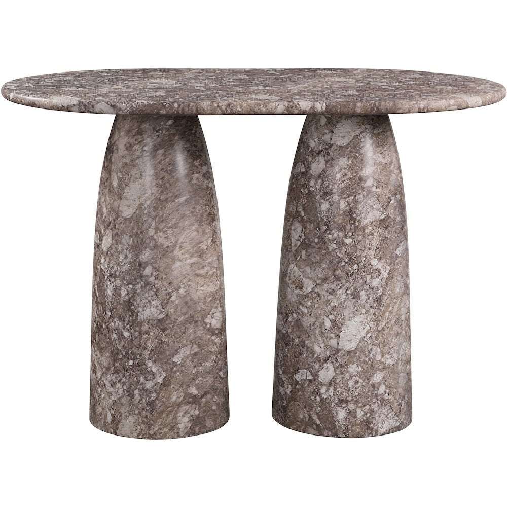 Cosenza Brown Concrete Indoor/Outdoor Bar Table (3 Boxes)