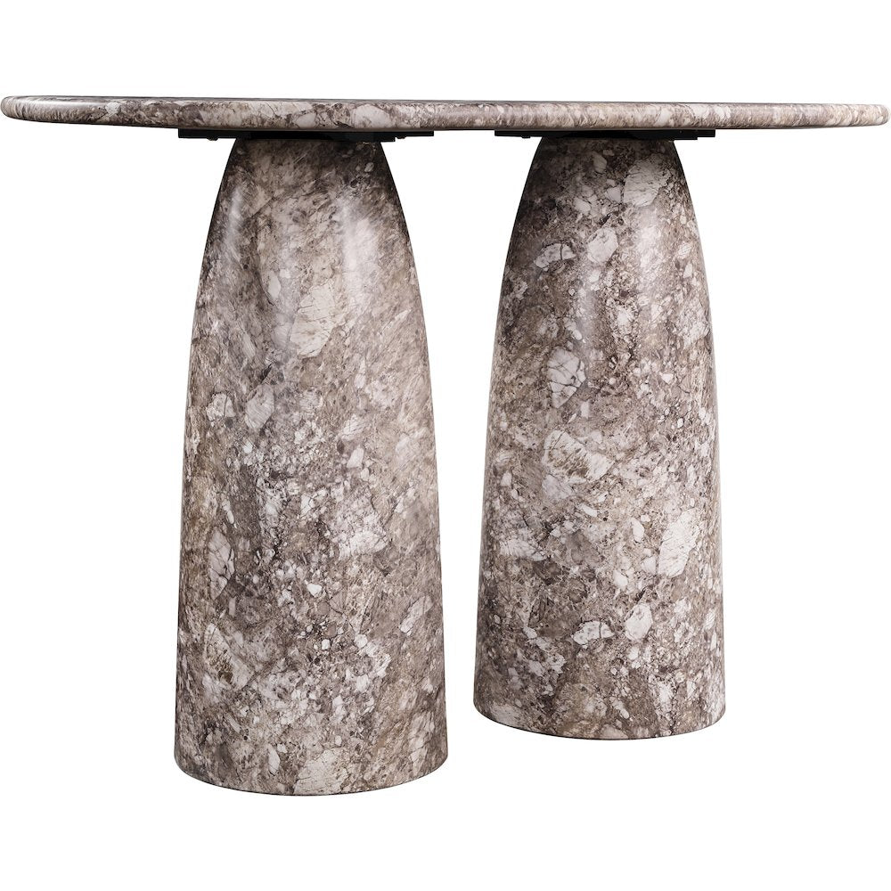 Cosenza Brown Concrete Indoor/Outdoor Bar Table (3 Boxes)