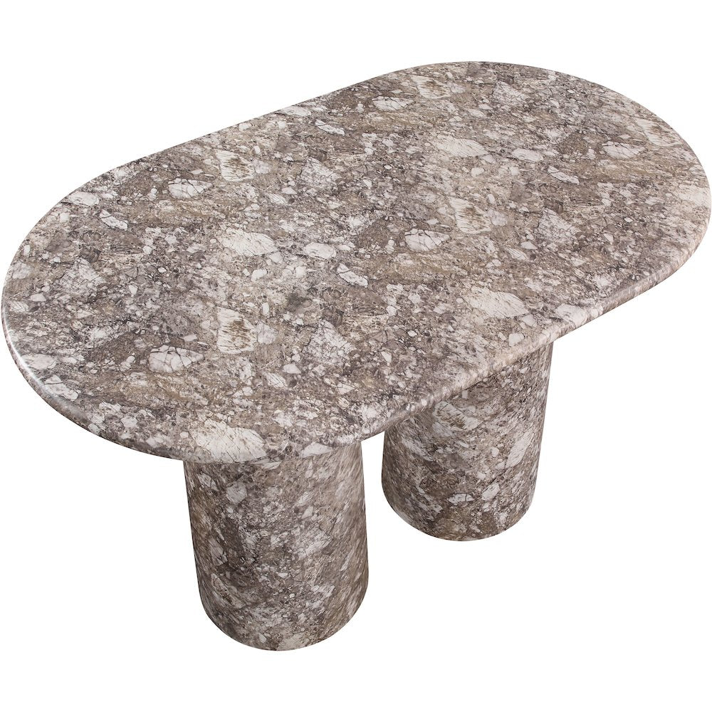 Cosenza Brown Concrete Indoor/Outdoor Bar Table (3 Boxes)