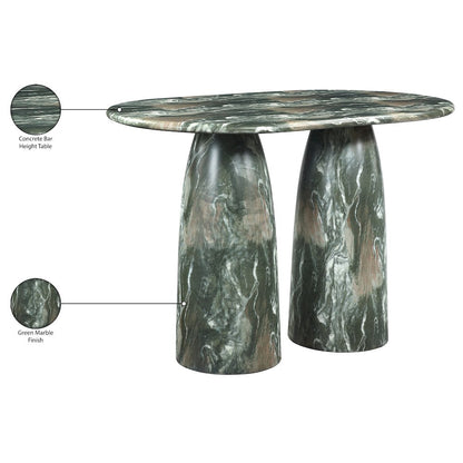 Cosenza Green Concrete Indoor/Outdoor Bar Table (3 Boxes)