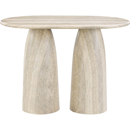 Cosenza Travertine Concrete Indoor/Outdoor Bar Table (3 Boxes)