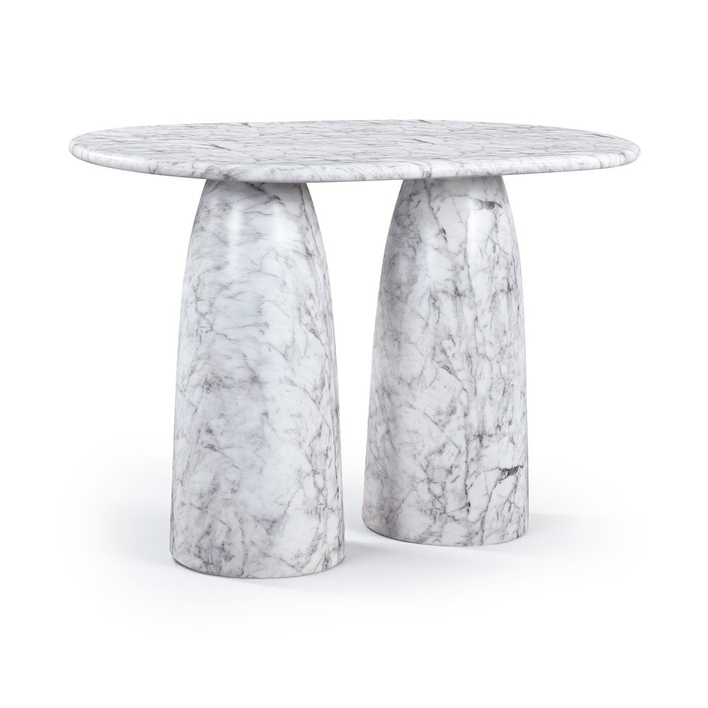 Cosenza White Concrete Indoor/Outdoor Bar Table (3 Boxes)