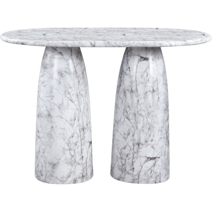 Cosenza White Concrete Indoor/Outdoor Bar Table (3 Boxes)