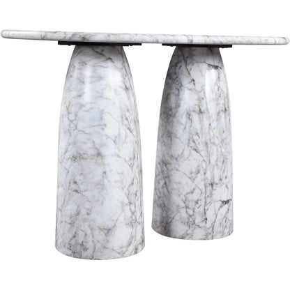 Cosenza White Concrete Indoor/Outdoor Bar Table (3 Boxes)