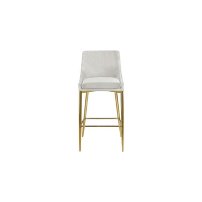 Karina Cream Velvet Stool, Set of 2