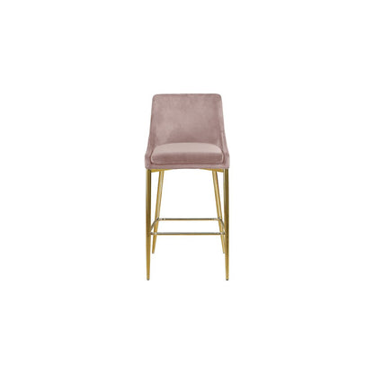 Karina Pink Velvet Stool, Set of 2