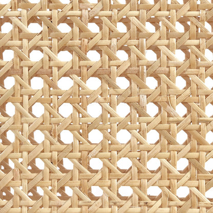 Butterfly 36" White / Natural Solid Wood And Natural Cane Counter Height Table