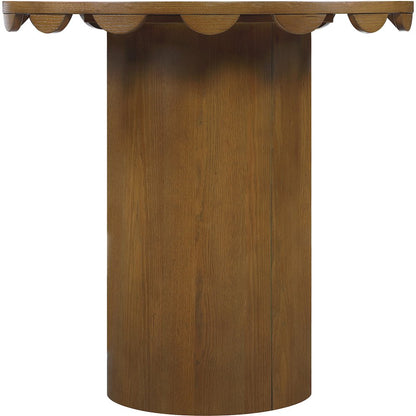 Dahlia 36" Brown Solid Wood And Natural Cane Counter Height Table