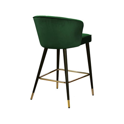 Cassie Green Velvet Stool, Set of 2