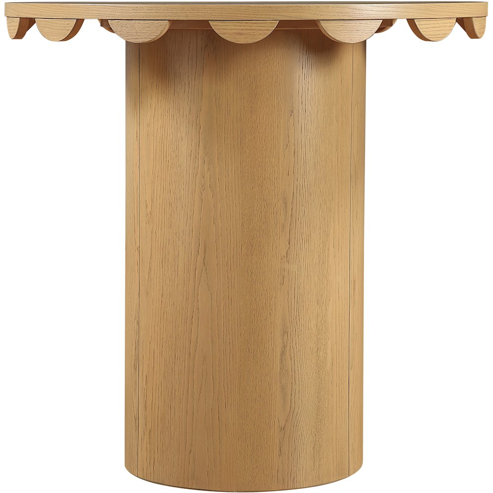Dahlia 36" Natural Solid Wood And Natural Cane Counter Height Table