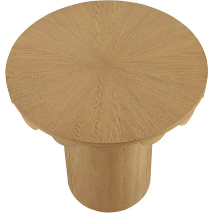 Dahlia 36" Natural Solid Wood And Natural Cane Counter Height Table