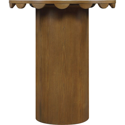Dahlia 36" Brown Solid Wood And Natural Cane Bar Height Table