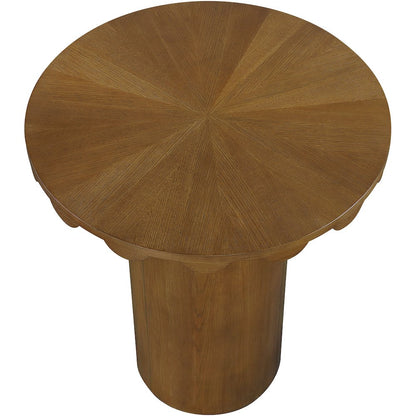 Dahlia 36" Brown Solid Wood And Natural Cane Bar Height Table