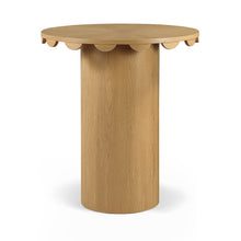 Dahlia 36" Natural Solid Wood And Natural Cane Bar Height Table