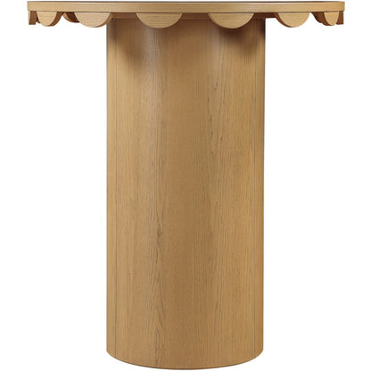 Dahlia 36" Natural Solid Wood And Natural Cane Bar Height Table