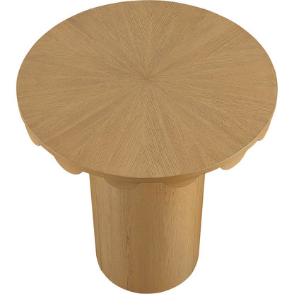 Dahlia 36" Natural Solid Wood And Natural Cane Bar Height Table