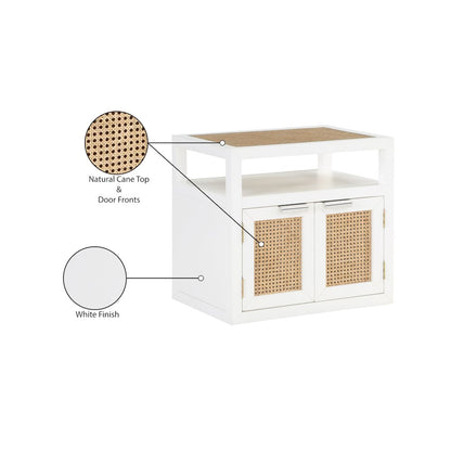Cole White Night Stand