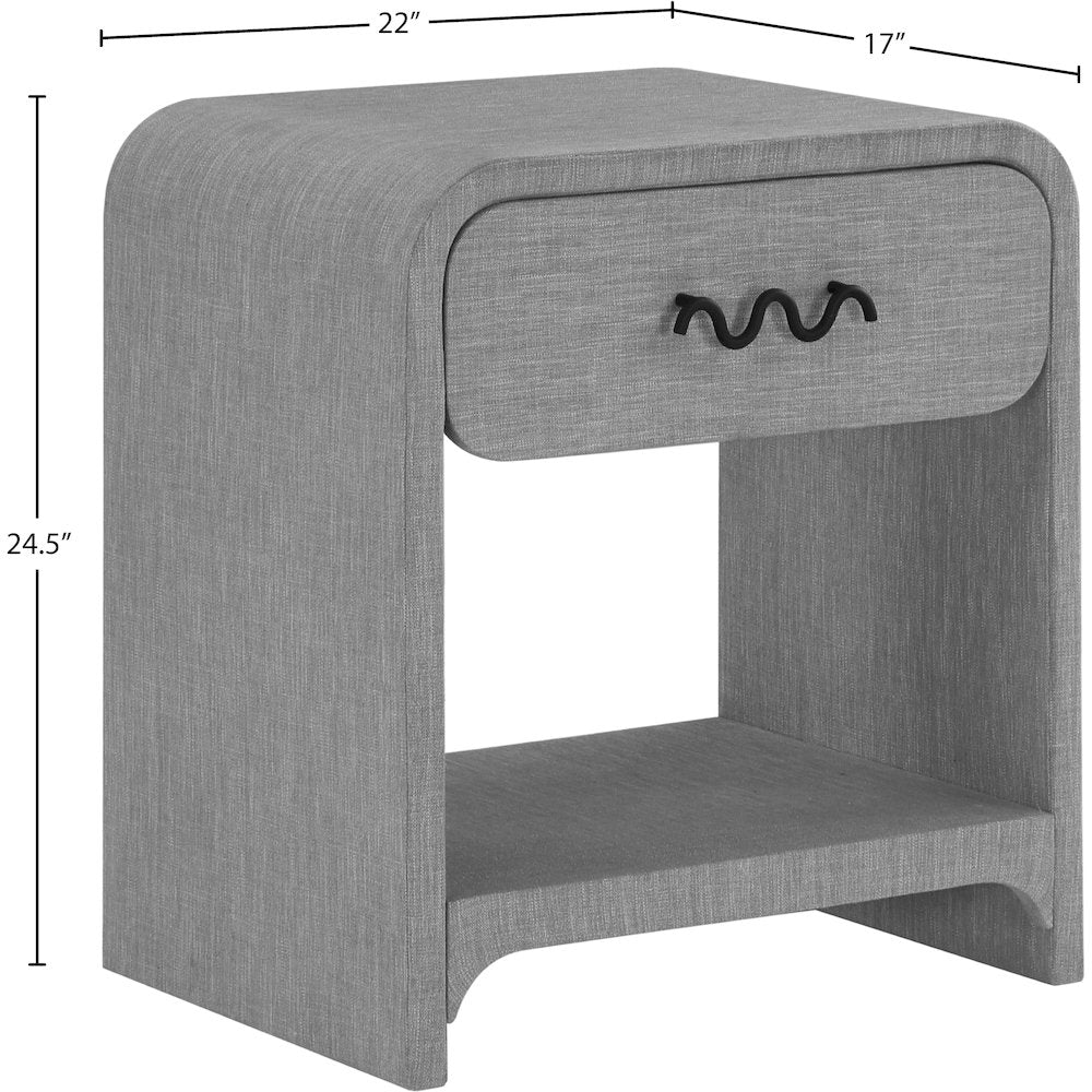 Medley Grey Night Stand / Side Table
