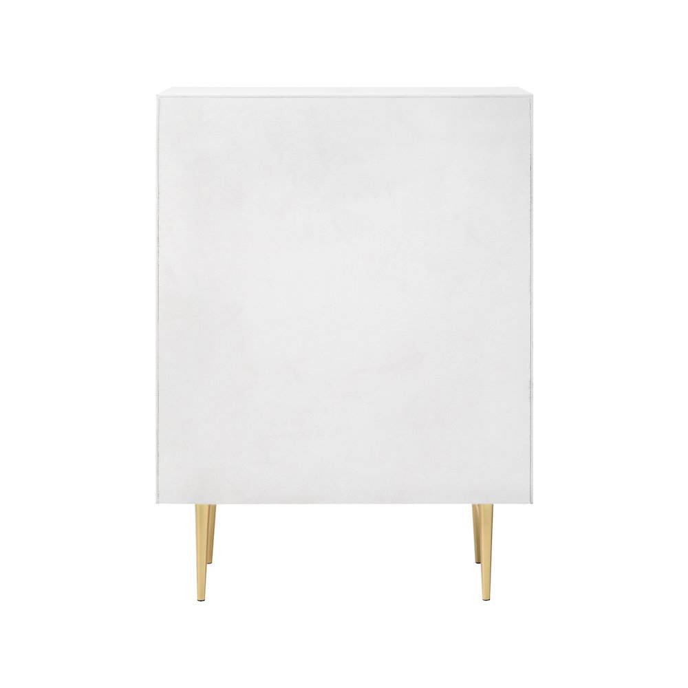 Modernist White Gloss Chest