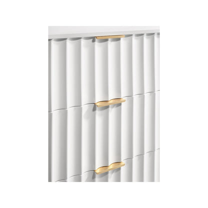Modernist White Gloss Chest