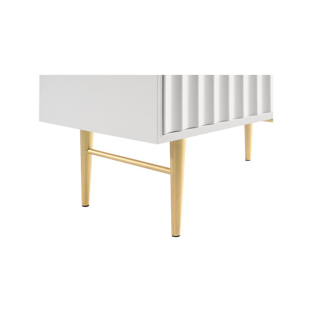 Modernist White Gloss Chest