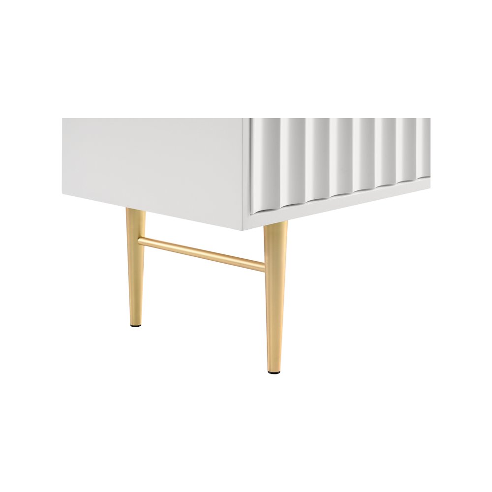 Modernist White Gloss Dresser
