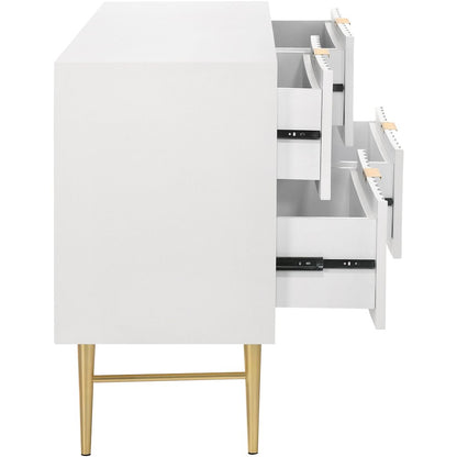 Modernist White Gloss Dresser