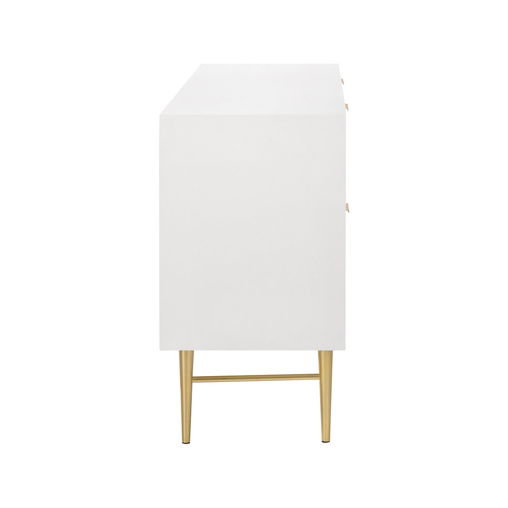Modernist White Gloss Dresser