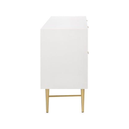 Modernist White Gloss Dresser
