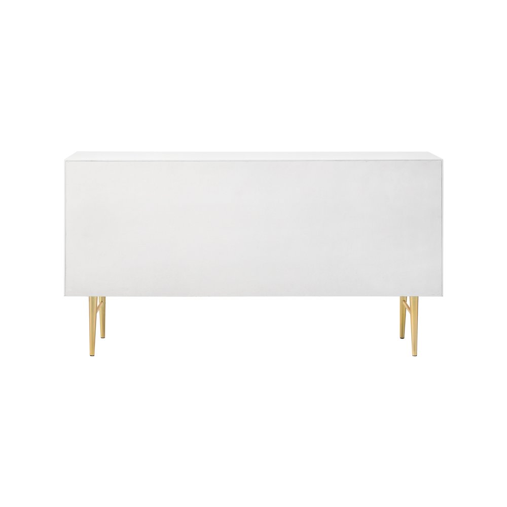 Modernist White Gloss Dresser