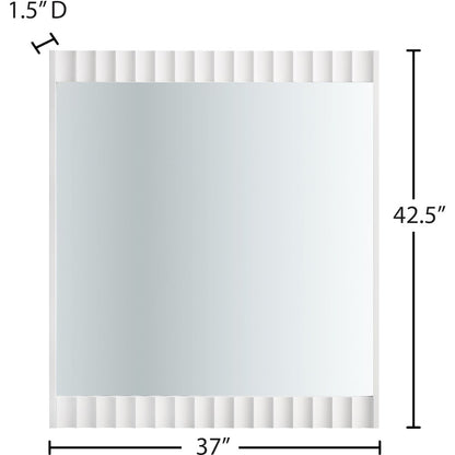 Modernist White Gloss Mirror