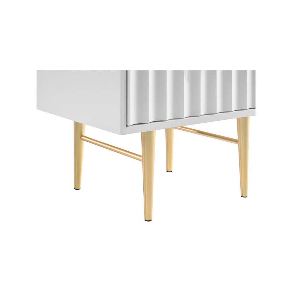 Modernist White Gloss Night Stand