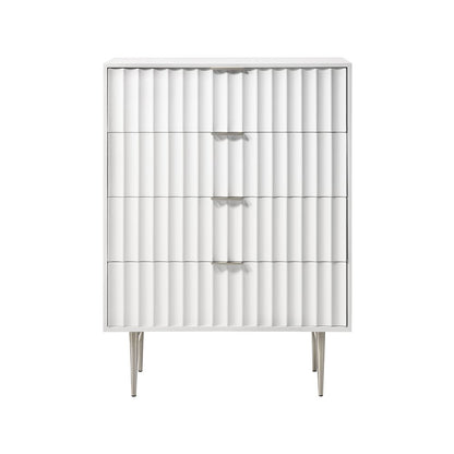 Modernist White Gloss Chest