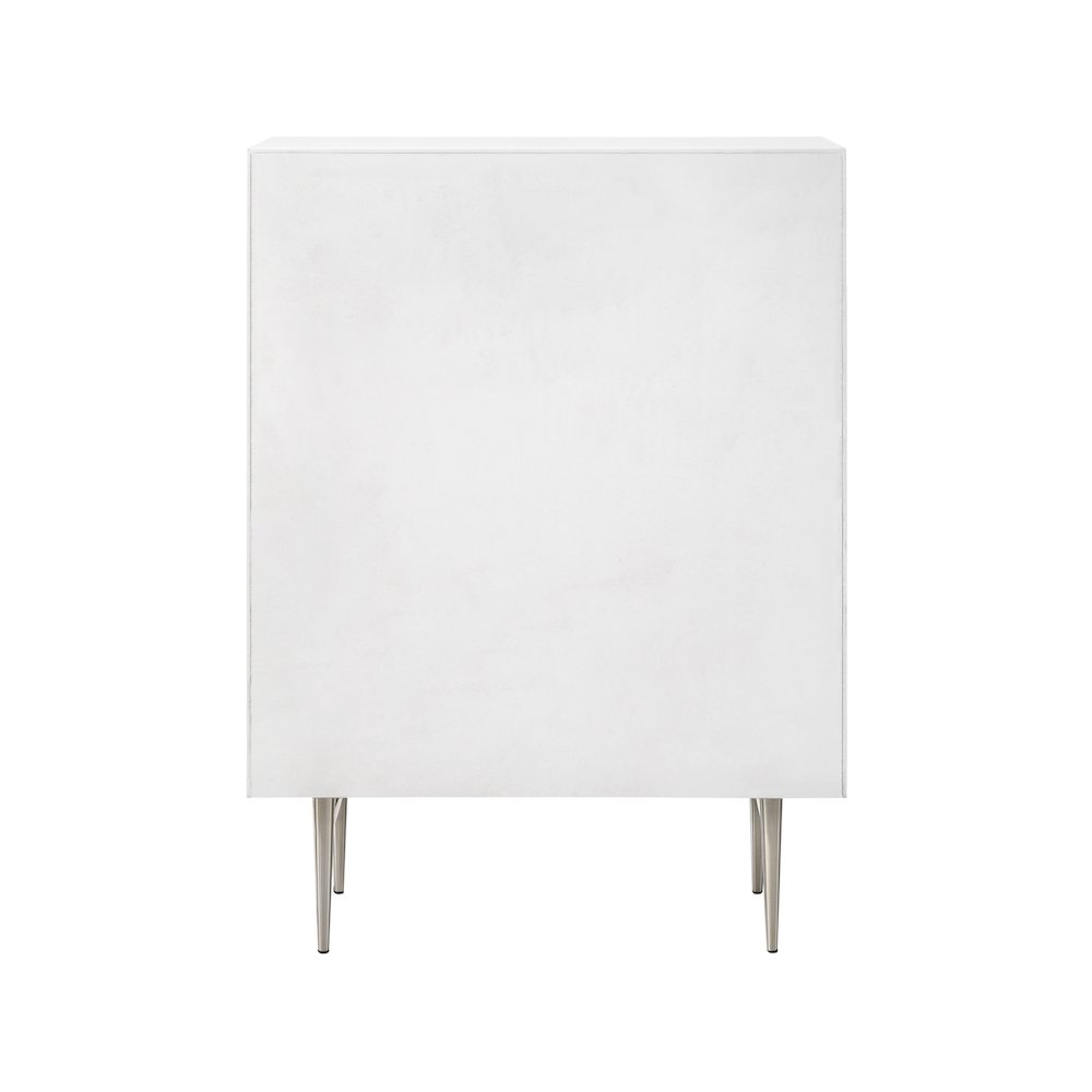 Modernist White Gloss Chest