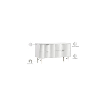 Modernist White Gloss Dresser